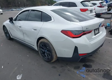 2024 BMW I4 Gran Coupe Edrive35 z USA, uszkodzony, nr VIN WBY43AW01RFS99996